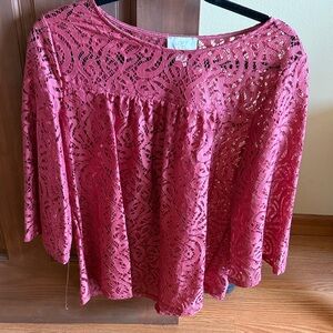 LOFT Outlet Women's Rose Lace Blouse